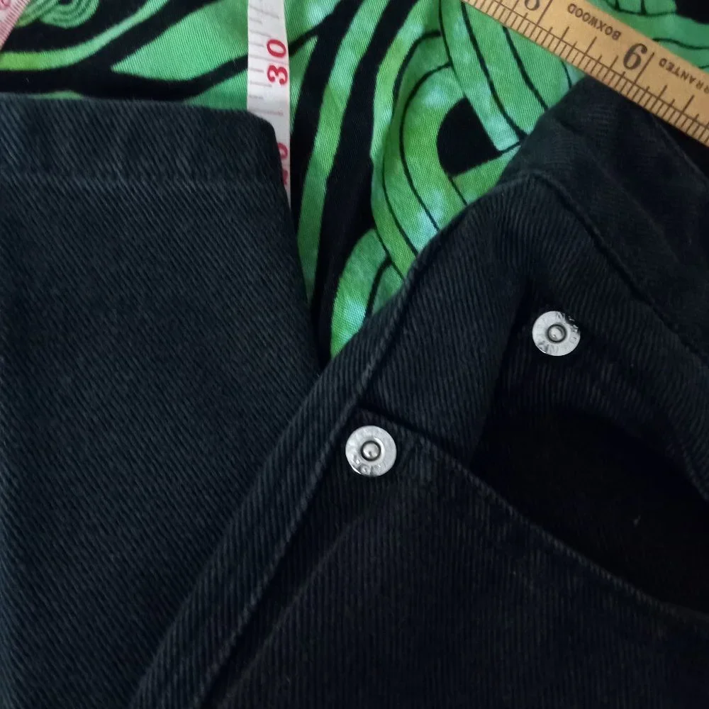 Vintage  DKNY Black Jeans Size 8 - Picture 8 of 12